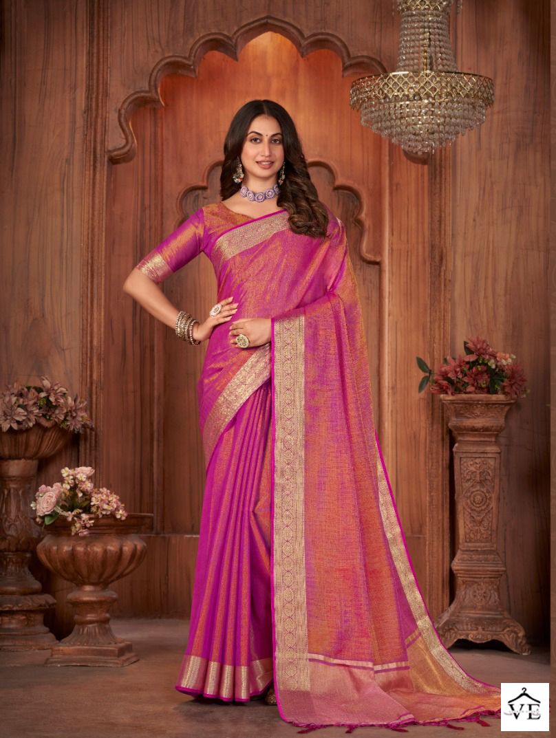 Vardan Ethnic Anuska Vol 1 Linen Khadi Silk Wholesale Saree Catalog — Wholesale Sarees, MPA wholesale from Surat — view 7