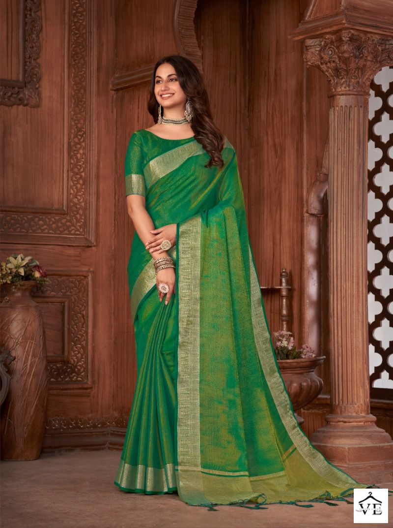 Vardan Ethnic Anuska Vol 1 Linen Khadi Silk Wholesale Saree Catalog — Wholesale Sarees, MPA wholesale from Surat — view 8