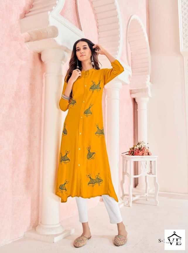 Vardan Ethnic Anvika Rayon Wholesale Kurti Catalog — Wholesale Kurtis, MPA wholesale from Surat — view 6