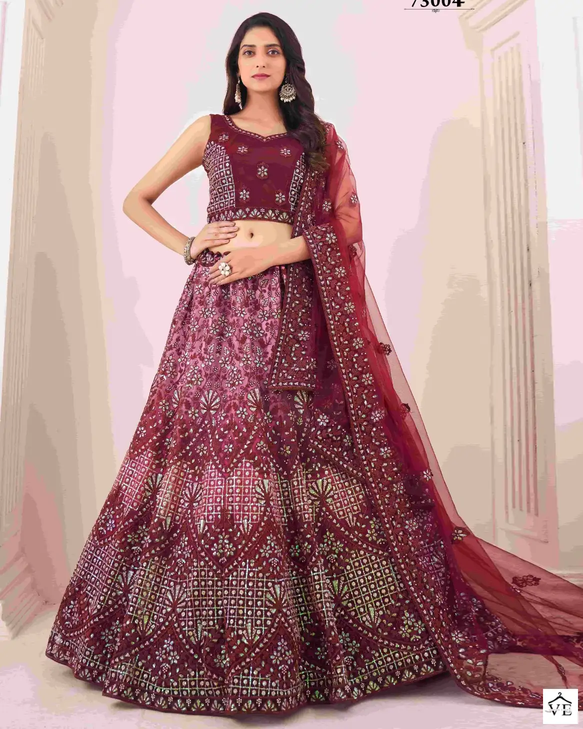 Arya Vol 47 Georgette, Soft Net Wholesale Designer Lehenga Catalog — Wholesale Lehenga, MPA wholesale from Surat — view 1
