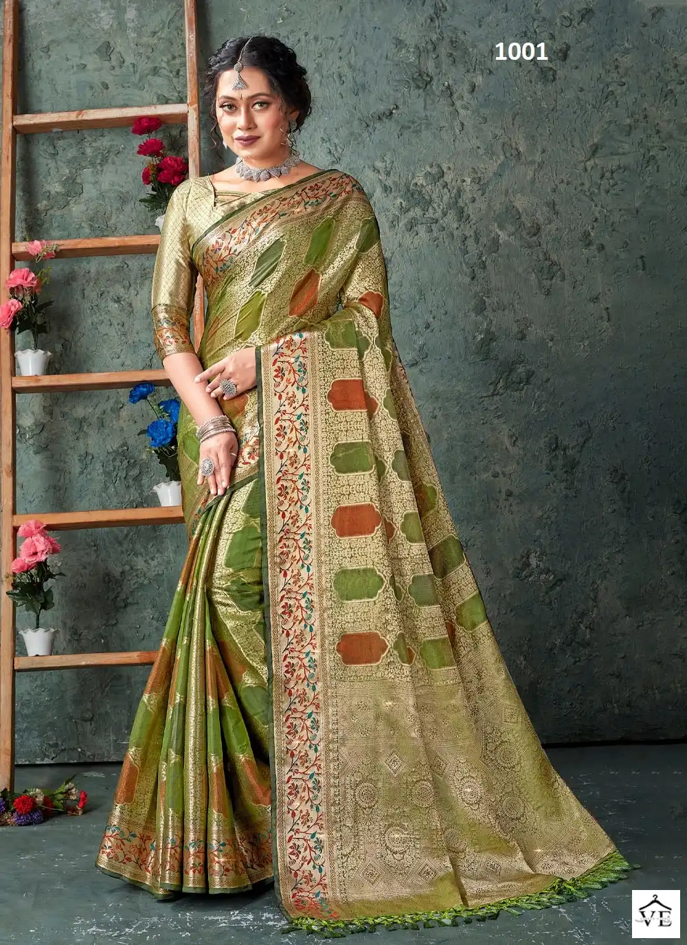 Sangam Balam Organza Wholesale Sarees Catalog — Wholesale Sarees, MPA wholesale from Surat - Gallery Image 2