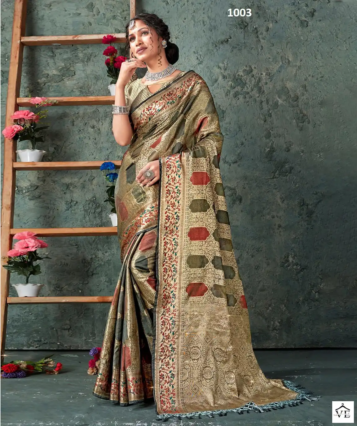 Sangam Balam Organza Wholesale Sarees Catalog — Wholesale Sarees, MPA wholesale from Surat - Gallery Image 4