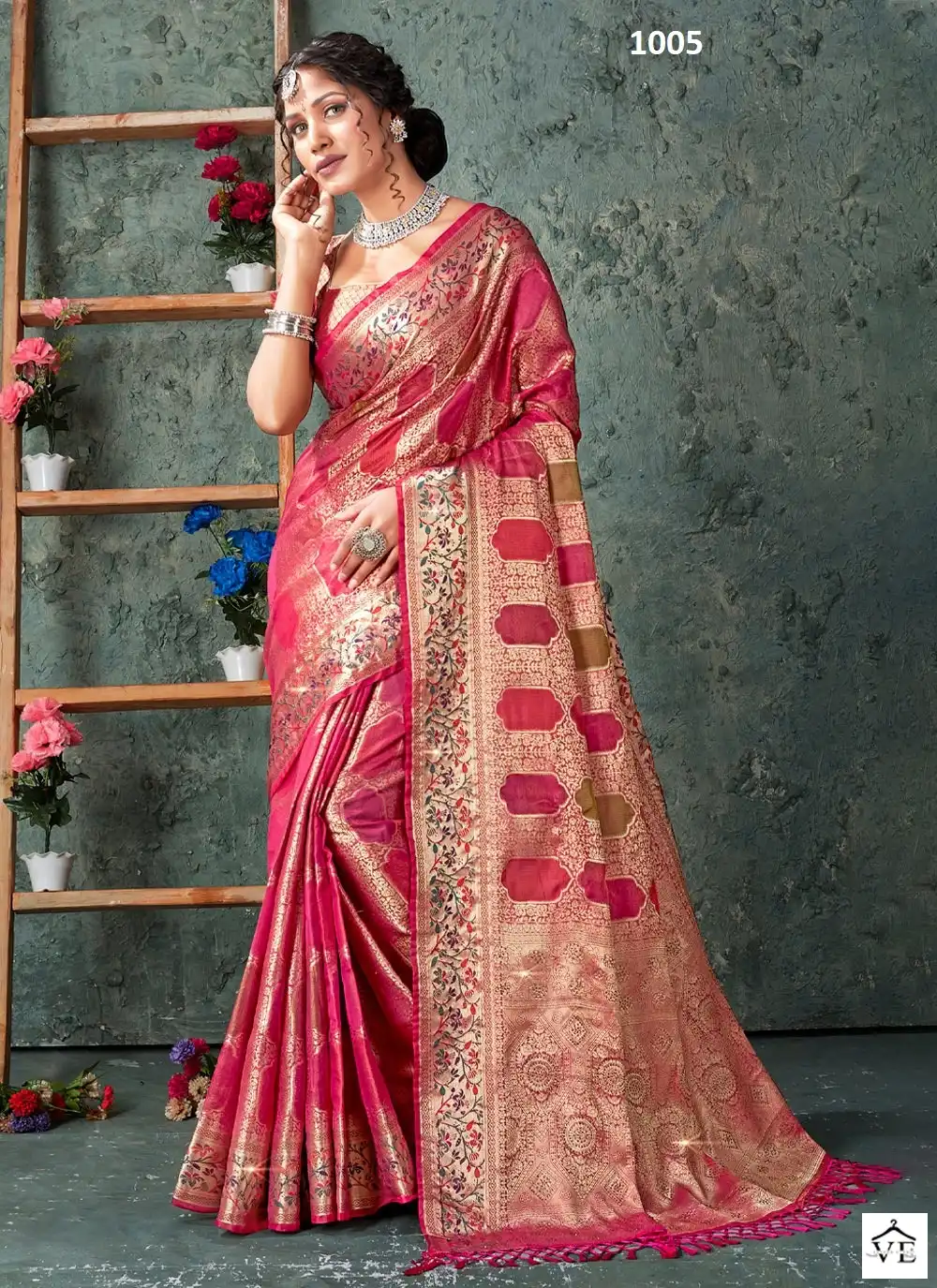 Sangam Balam Organza Wholesale Sarees Catalog — Wholesale Sarees, MPA wholesale from Surat — view 1
