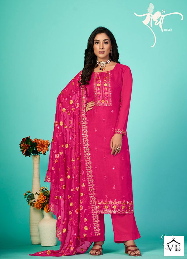 Radha Trendz Bandhan Organza Wholesale Designer Salwar Suit Catalog — Wholesale Salwar Suits, MPA wholesale from Surat - Gallery Image 5