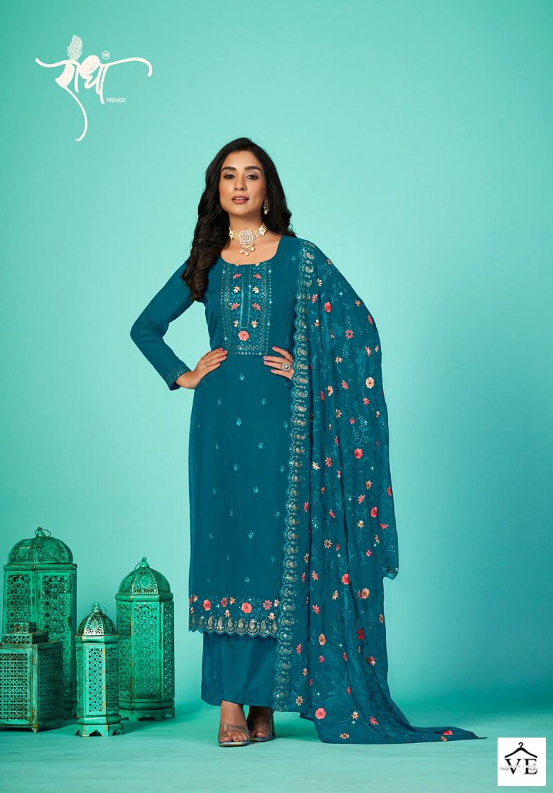 Radha Trendz Bandhan Organza Wholesale Designer Salwar Suit Catalog — Wholesale Salwar Suits, MPA wholesale from Surat - Gallery Image 6