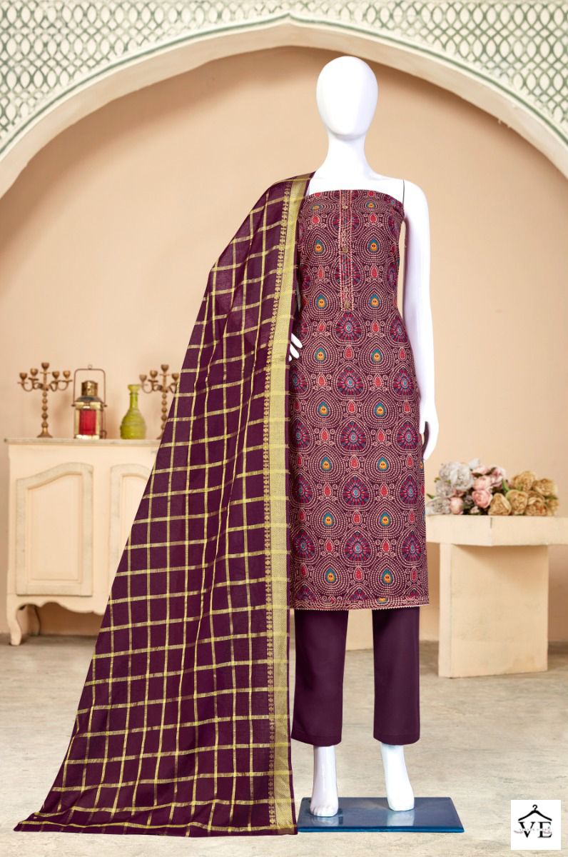 Bipson Bandhani 2060 Pure Cotton Wholesale Salwar Suit Catalog — Wholesale Salwar Suits, MPA wholesale from Surat - Gallery Image 2