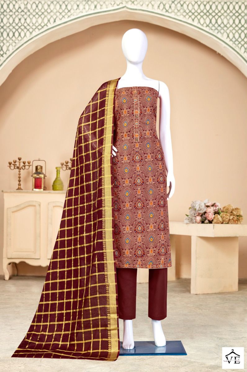 Bipson Bandhani 2060 Pure Cotton Wholesale Salwar Suit Catalog — Wholesale Salwar Suits, MPA wholesale from Surat — view 4