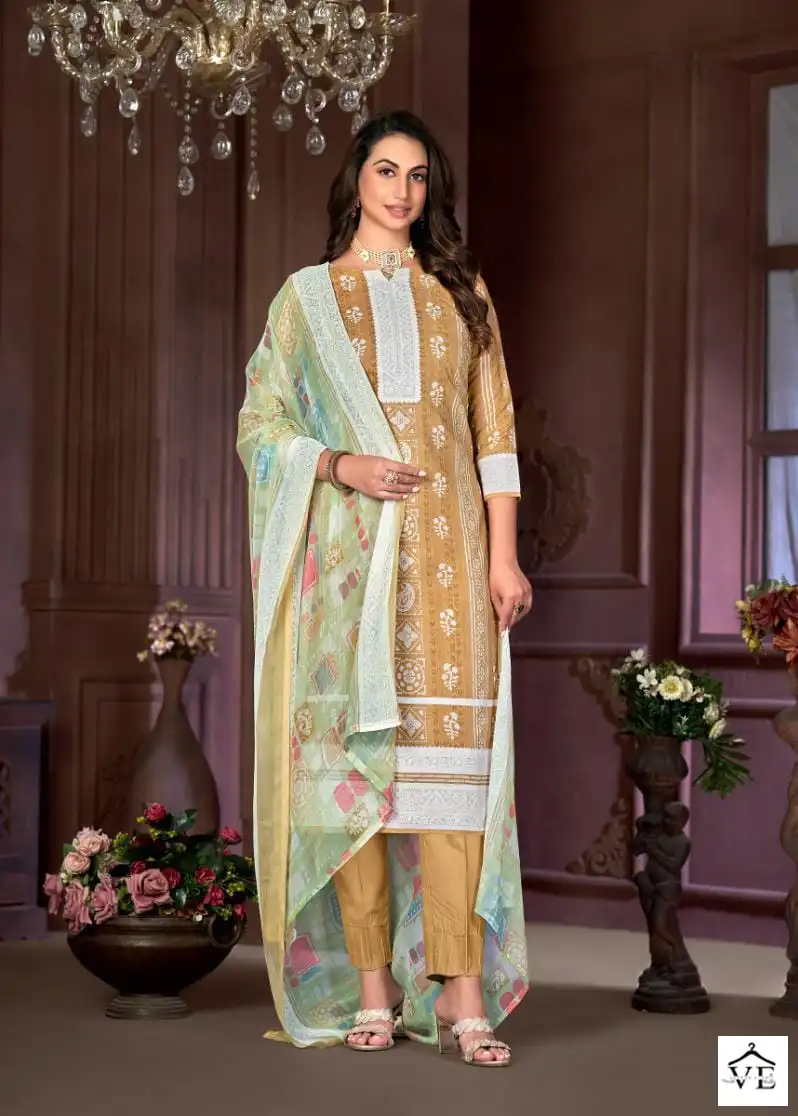 Skt Suits Batik Pure Cottan Wholesale Salwar Suit Catalog — Wholesale Salwar Suits, MPA wholesale from Surat - Gallery Image 3