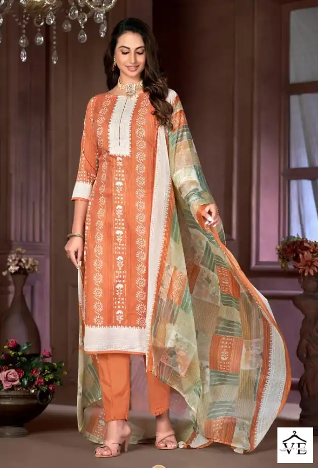 Skt Suits Batik Pure Cottan Wholesale Salwar Suit Catalog — Wholesale Salwar Suits, MPA wholesale from Surat - Gallery Image 4