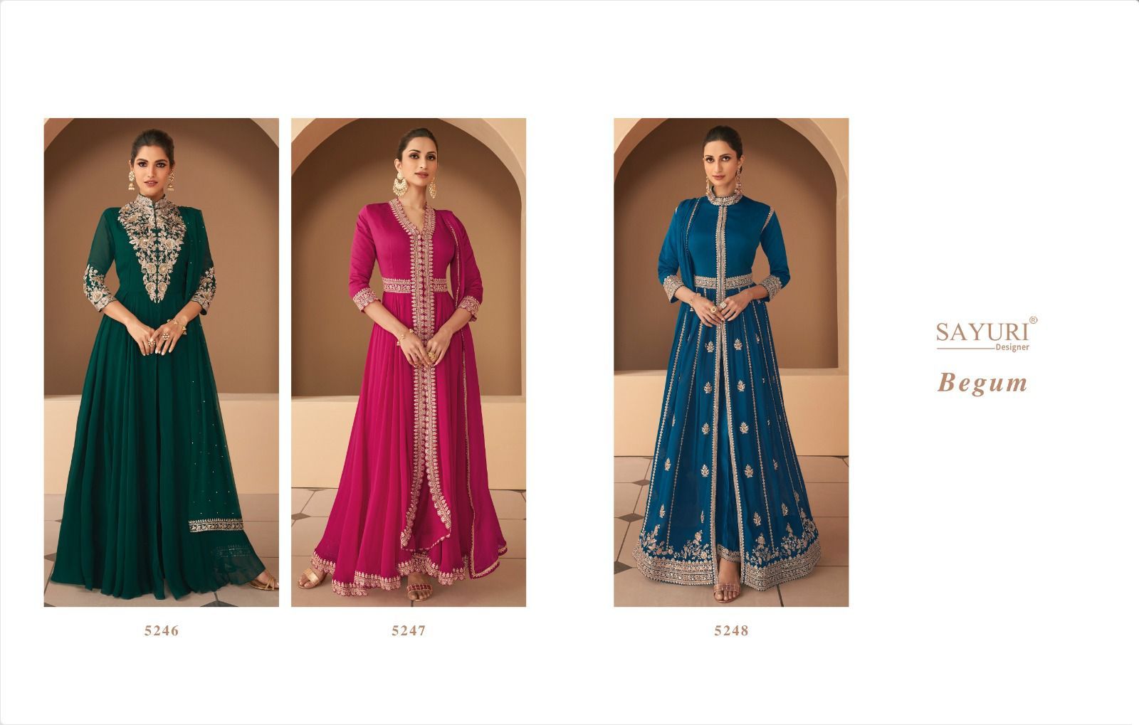 Sayuri Designer Begum Real Georgette Wholesale Designer Readymade Salwar Suit Catalog — Wholesale Salwar Suits, Sayuri Designer wholesale from Surat — view 4