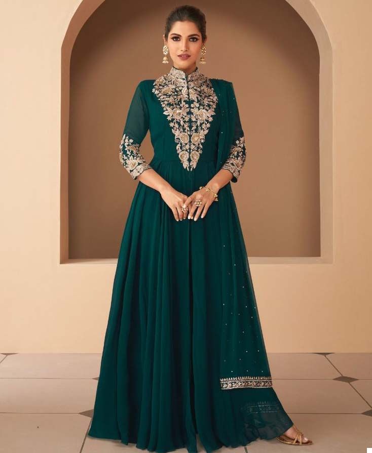 Sayuri Designer Begum Real Georgette Wholesale Designer Readymade Salwar Suit Catalog — Wholesale Salwar Suits, Sayuri Designer wholesale from Surat — view 1
