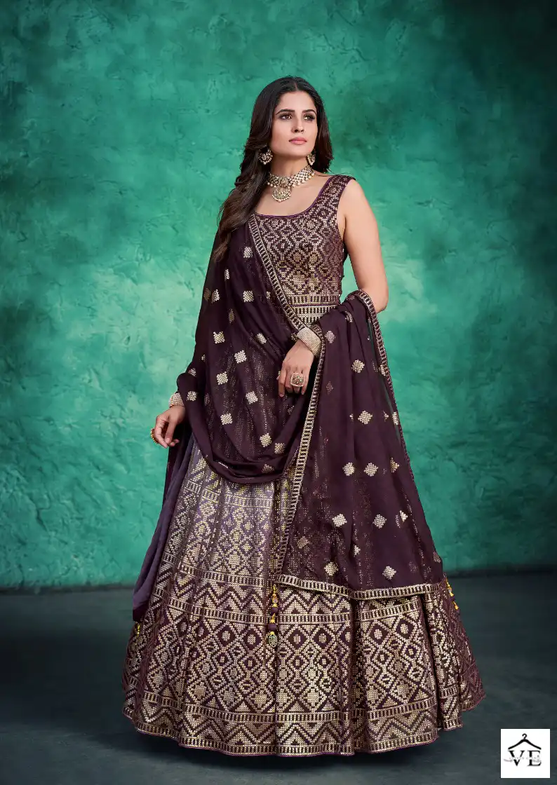 Dresstive Bella Georgette Wholesale Gown With Dupatta Catalog — Wholesale Salwar Suits, MPA wholesale from Surat - Gallery Image 5