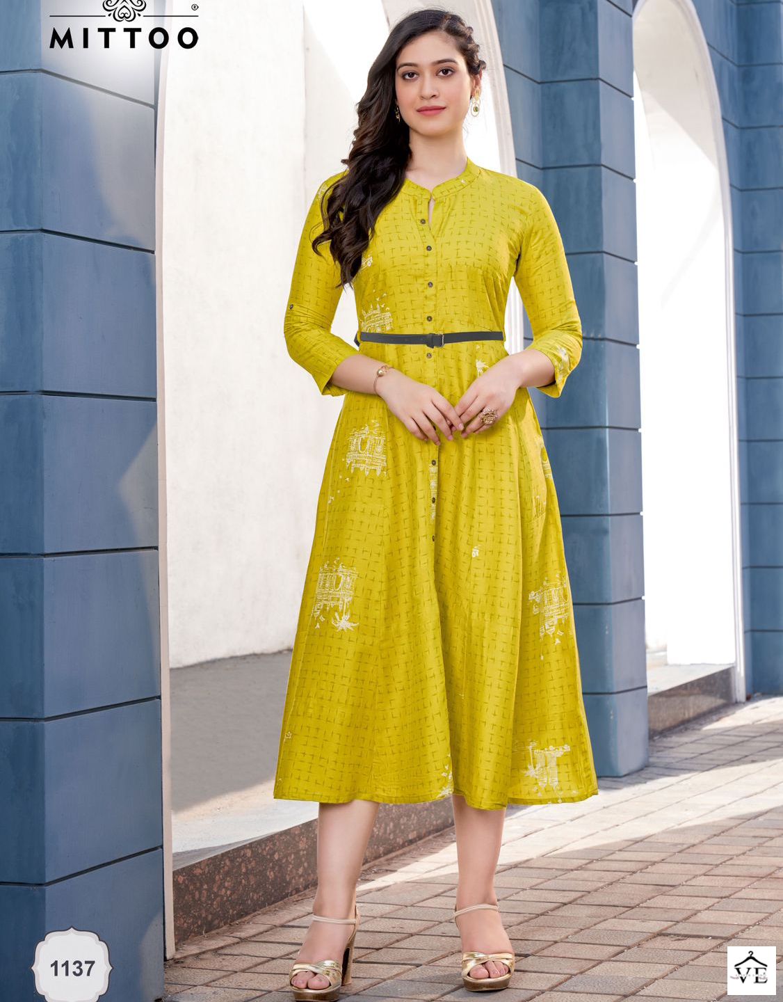Mittoo Belt Vol 13 Rayon Wholesale Long Kurtis Catalog — Wholesale Kurtis, MPA wholesale from Surat — view 1