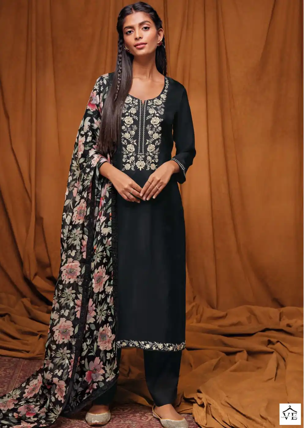Ganga Bhagyasri Premium Bemberg Habutai Silk Wholesale Designer Salwar Suit Catalog — Wholesale Salwar Suits, MPA wholesale from Surat — view 1