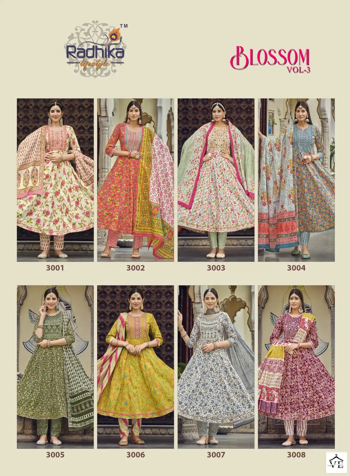 Radhika Lifestyle  Blossom Vol 3 Cotton Print Wholesale Readymade Salwar Suit Catalog — Wholesale Salwar Suits, MPA wholesale from Surat — view 9