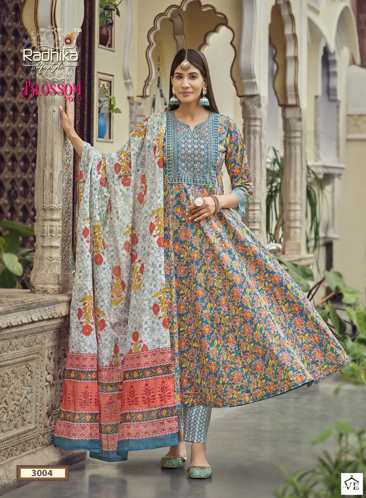 Radhika Lifestyle Blossom Vol 3 Cotton Print Wholesale Readymade Salwar Suit Catalog — Wholesale Salwar Suits, MPA wholesale from Surat - Gallery Image 5