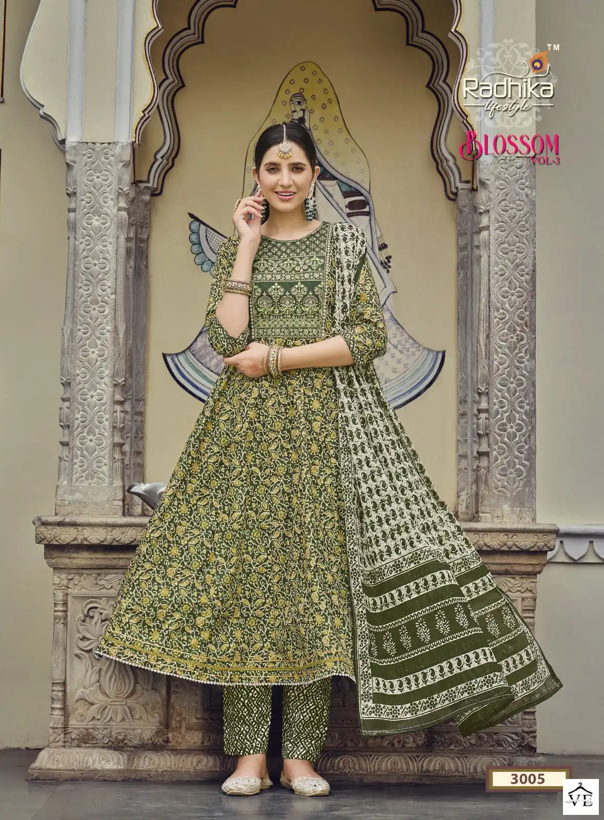 Radhika Lifestyle Blossom Vol 3 Cotton Print Wholesale Readymade Salwar Suit Catalog — Wholesale Salwar Suits, MPA wholesale from Surat - Gallery Image 6