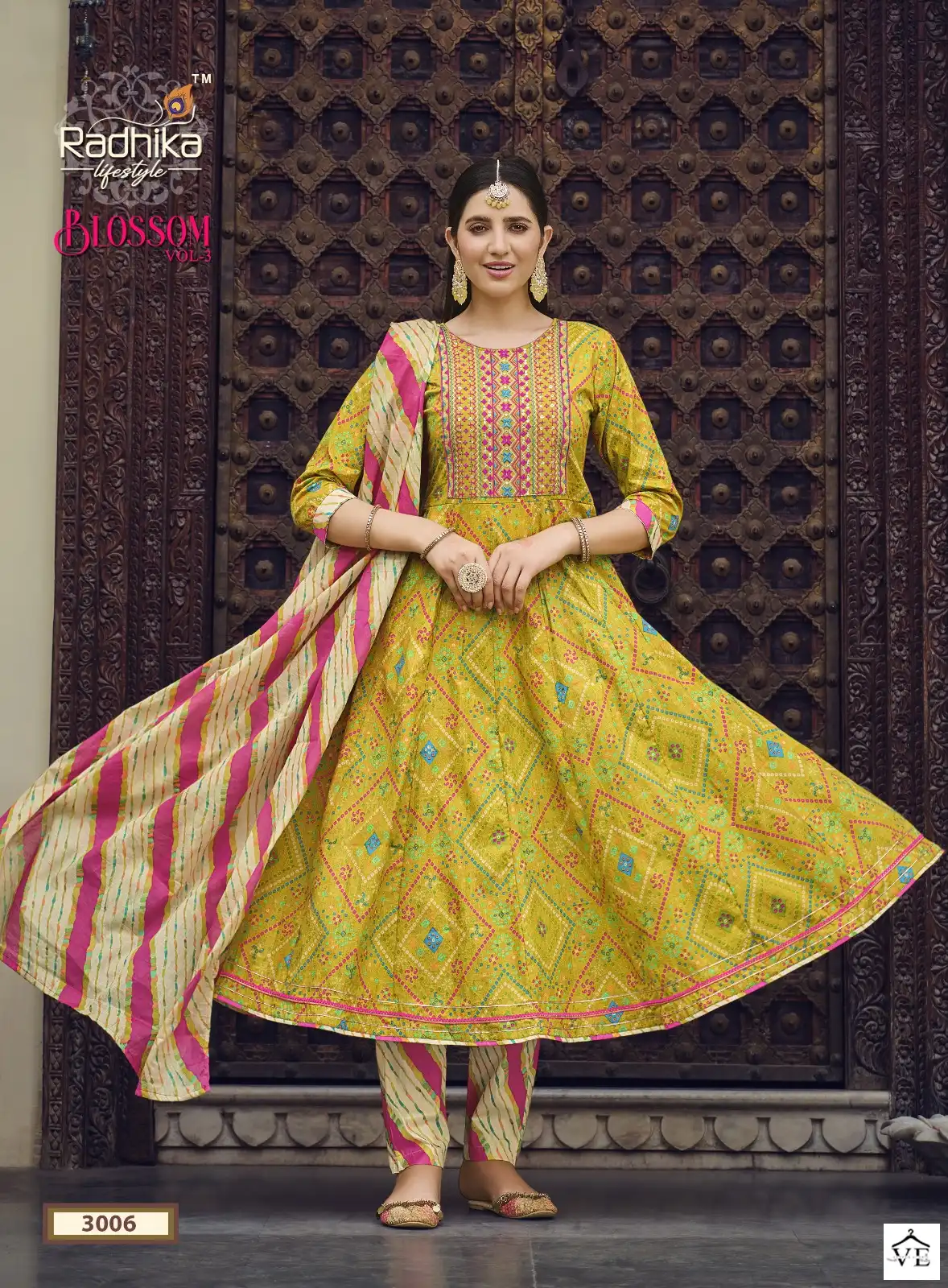 Radhika Lifestyle Blossom Vol 3 Cotton Print Wholesale Readymade Salwar Suit Catalog — Wholesale Salwar Suits, MPA wholesale from Surat - Gallery Image 7