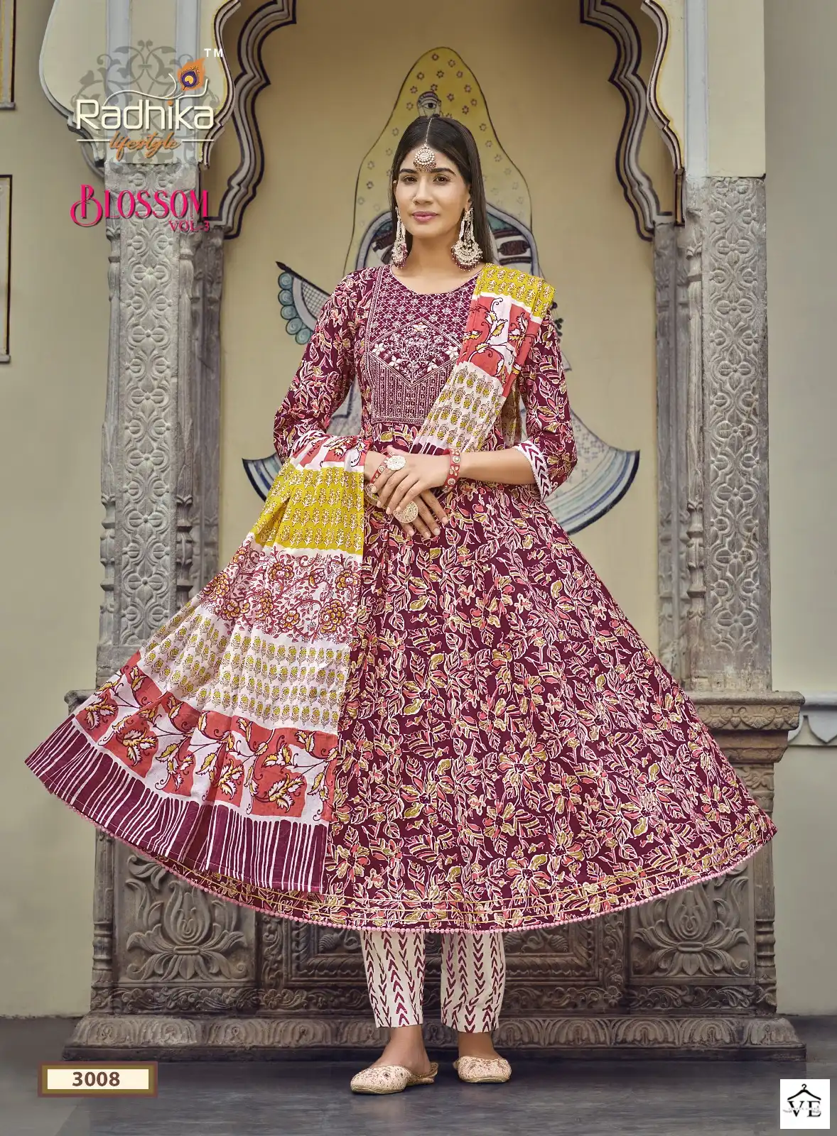 Radhika Lifestyle Blossom Vol 3 Cotton Print Wholesale Readymade Salwar Suit Catalog — Wholesale Salwar Suits, MPA wholesale from Surat - Gallery Image 8