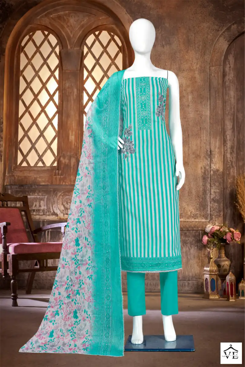 Bipson Bmw 2176 Pure Cotton Wholesale Salwar Suit Catalog — Wholesale Salwar Suits, MPA wholesale from Surat - Gallery Image 2
