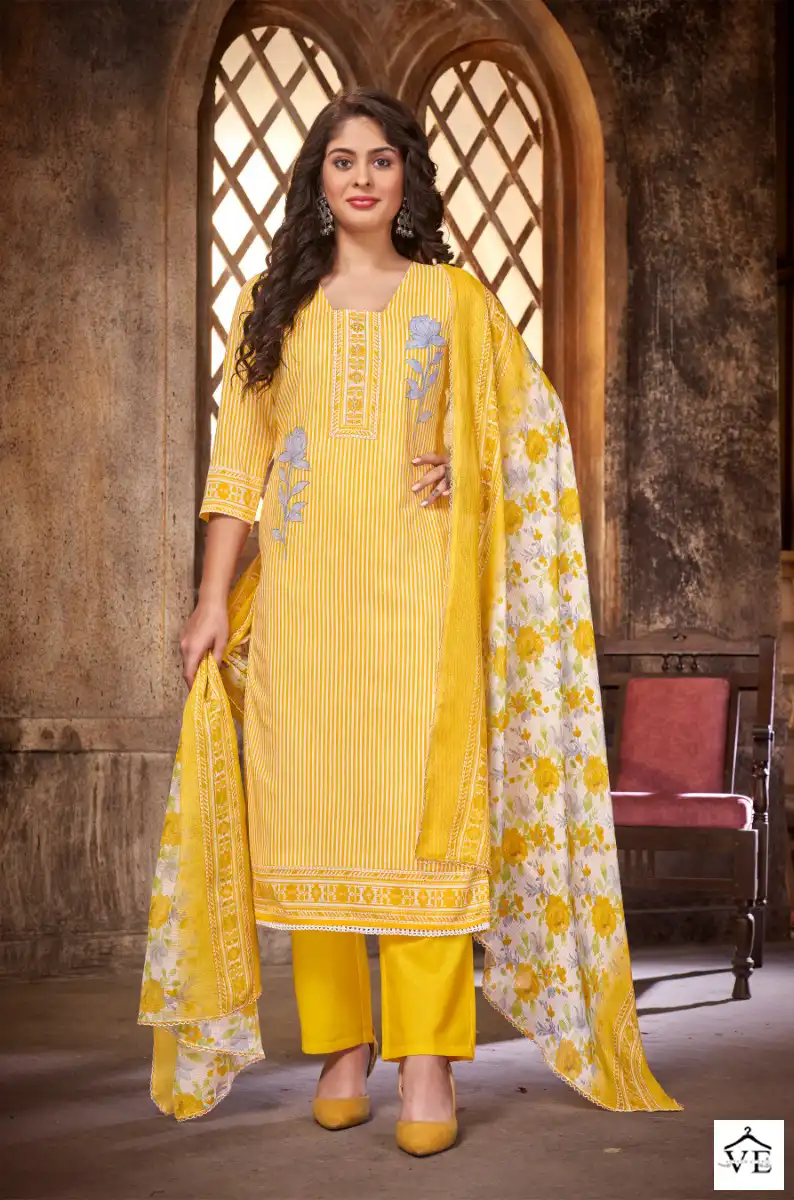 Bipson Bmw 2176 Pure Cotton Wholesale Salwar Suit Catalog — Wholesale Salwar Suits, MPA wholesale from Surat - Gallery Image 6