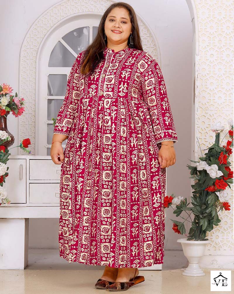 Vardan Designer Big Size Vol 2 Premium Rayon Wholesale Long Kurti Catalog — Wholesale Kurtis, MPA wholesale from Surat — view 1