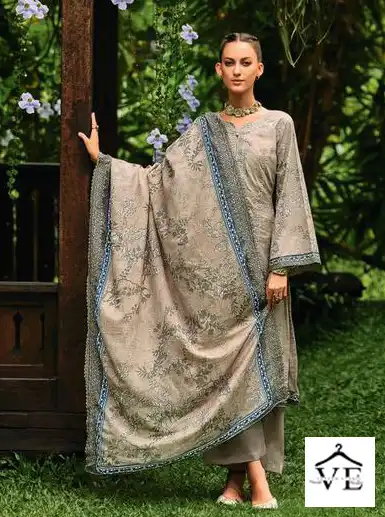 Deepsy Suits Bin Saeed Lawn 3 Pure Cotton Wholesale Pakistani Salwar Suit Catalog — Wholesale Salwar Suits, MPA wholesale from Surat - Gallery Image 3