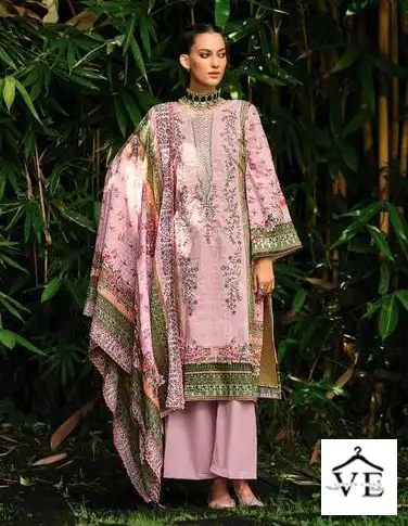 Deepsy Suits Bin Saeed Lawn 3 Pure Cotton Wholesale Pakistani Salwar Suit Catalog — Wholesale Salwar Suits, MPA wholesale from Surat - Gallery Image 6
