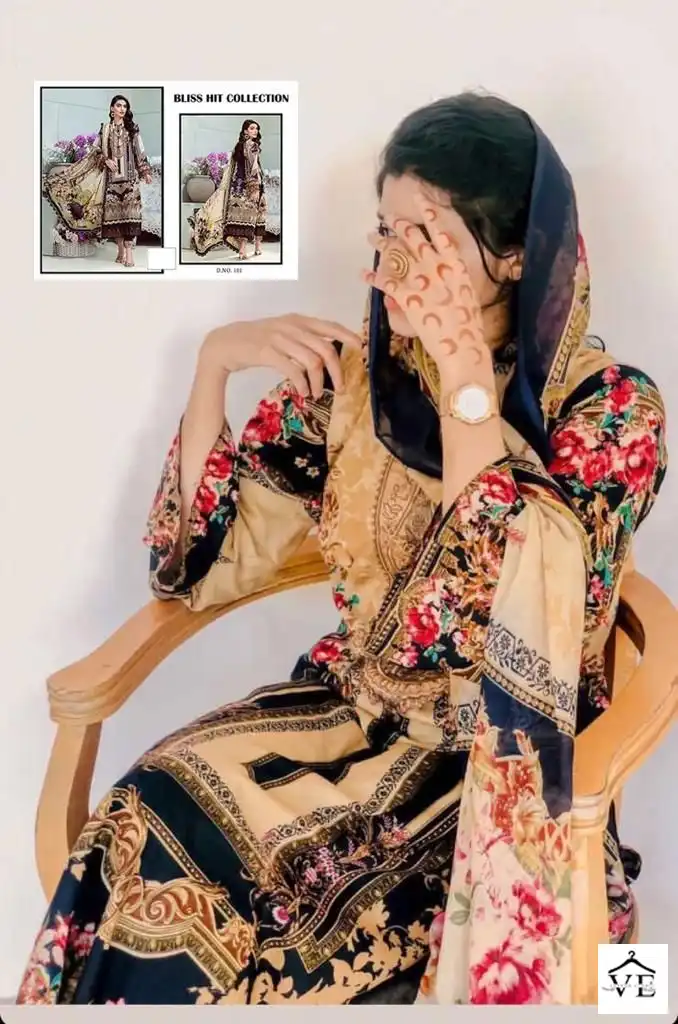 Bliss Hit Collection Vol-01 Pure Cotton Wholesale Pakistani Suit — Wholesale Salwar Suits, MPA wholesale from Surat - Gallery Image 5