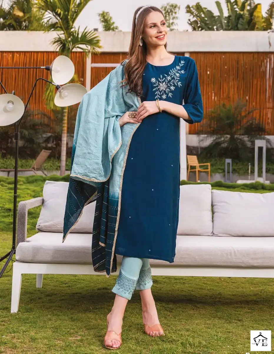 Wanna Blossom Vol 5 Fancy Rayon Wholesale Readymade Salwar Suit Catalog — Wholesale Salwar Suits, MPA wholesale from Surat — view 1