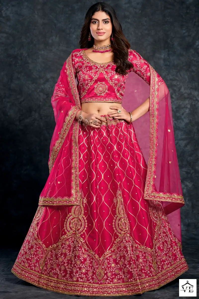 Aahvan Bridal Saga Italian Silk Wholesale Bridal Lehengas Catalog — Wholesale Lehenga, MPA wholesale from Surat — view 6