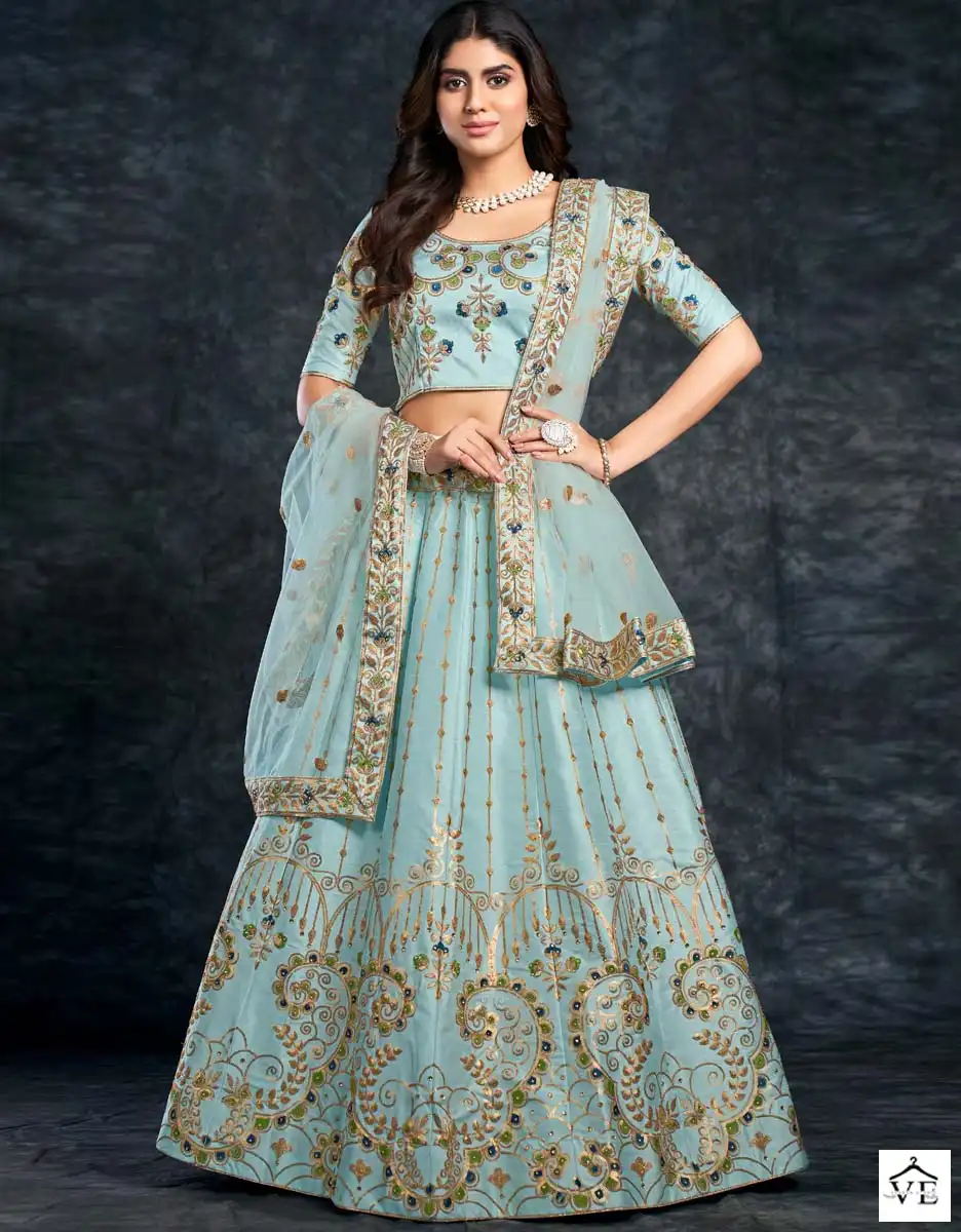 Aahvan Bridal Saga Italian Silk Wholesale Bridal Lehengas Catalog — Wholesale Lehenga, MPA wholesale from Surat — view 1