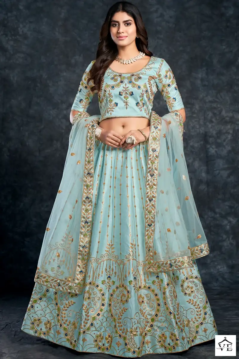 Aahvan Bridal Saga Italian Silk Wholesale Bridal Lehengas Catalog — Wholesale Lehenga, MPA wholesale from Surat - Gallery Image 3