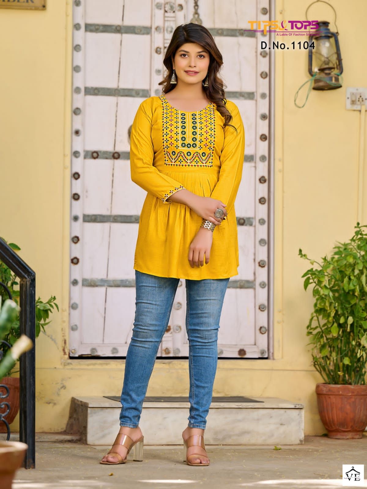 Tips & Tops Bubbly Vol 11 Heavy Rayon Slub Wholesale Kurti Catalog — Wholesale Kurtis, MPA wholesale from Surat - Gallery Image 4
