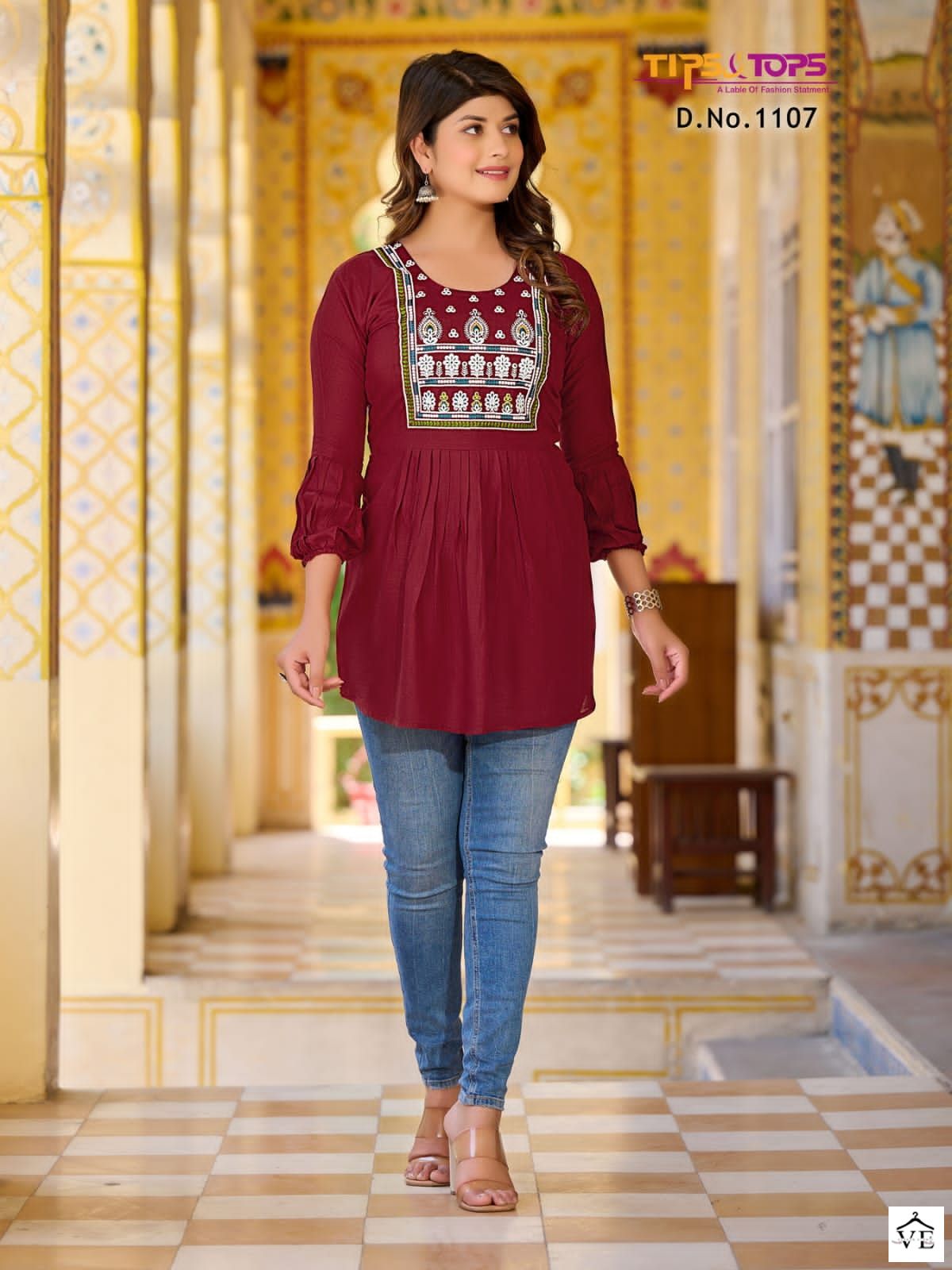 Tips & Tops Bubbly Vol 11 Heavy Rayon Slub Wholesale Kurti Catalog — Wholesale Kurtis, MPA wholesale from Surat - Gallery Image 5