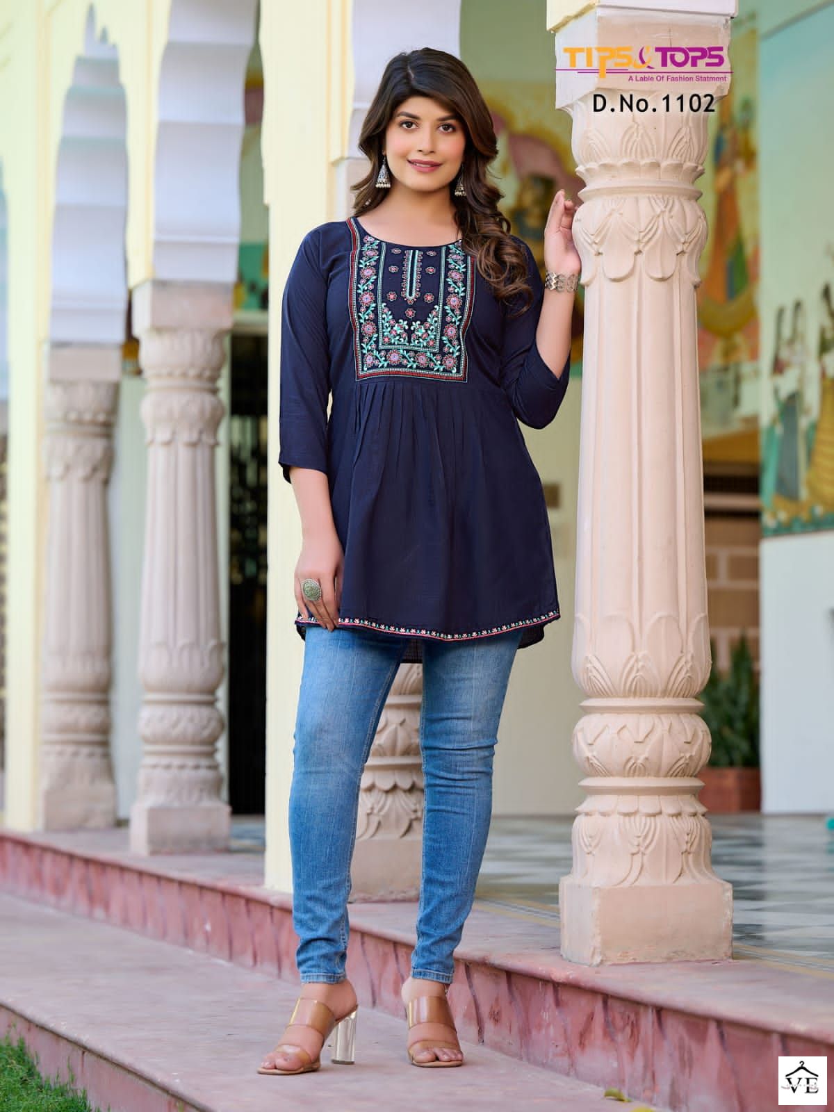 Tips & Tops Bubbly Vol 11 Heavy Rayon Slub Wholesale Kurti Catalog — Wholesale Kurtis, MPA wholesale from Surat - Gallery Image 8