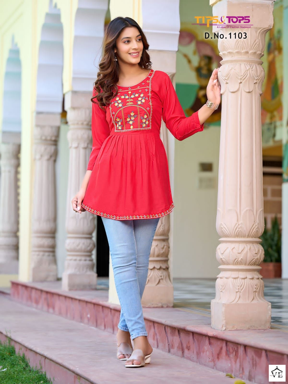 Tips & Tops Bubbly Vol 11 Heavy Rayon Slub Wholesale Kurti Catalog — Wholesale Kurtis, MPA wholesale from Surat - Gallery Image 9