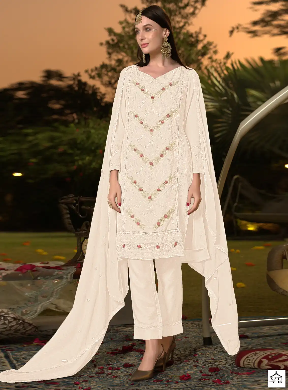 Fepic C-1263 Georgette Wholesale Pakistani Suits Catalog — Wholesale Salwar Suits, MPA wholesale from Surat - Gallery Image 4