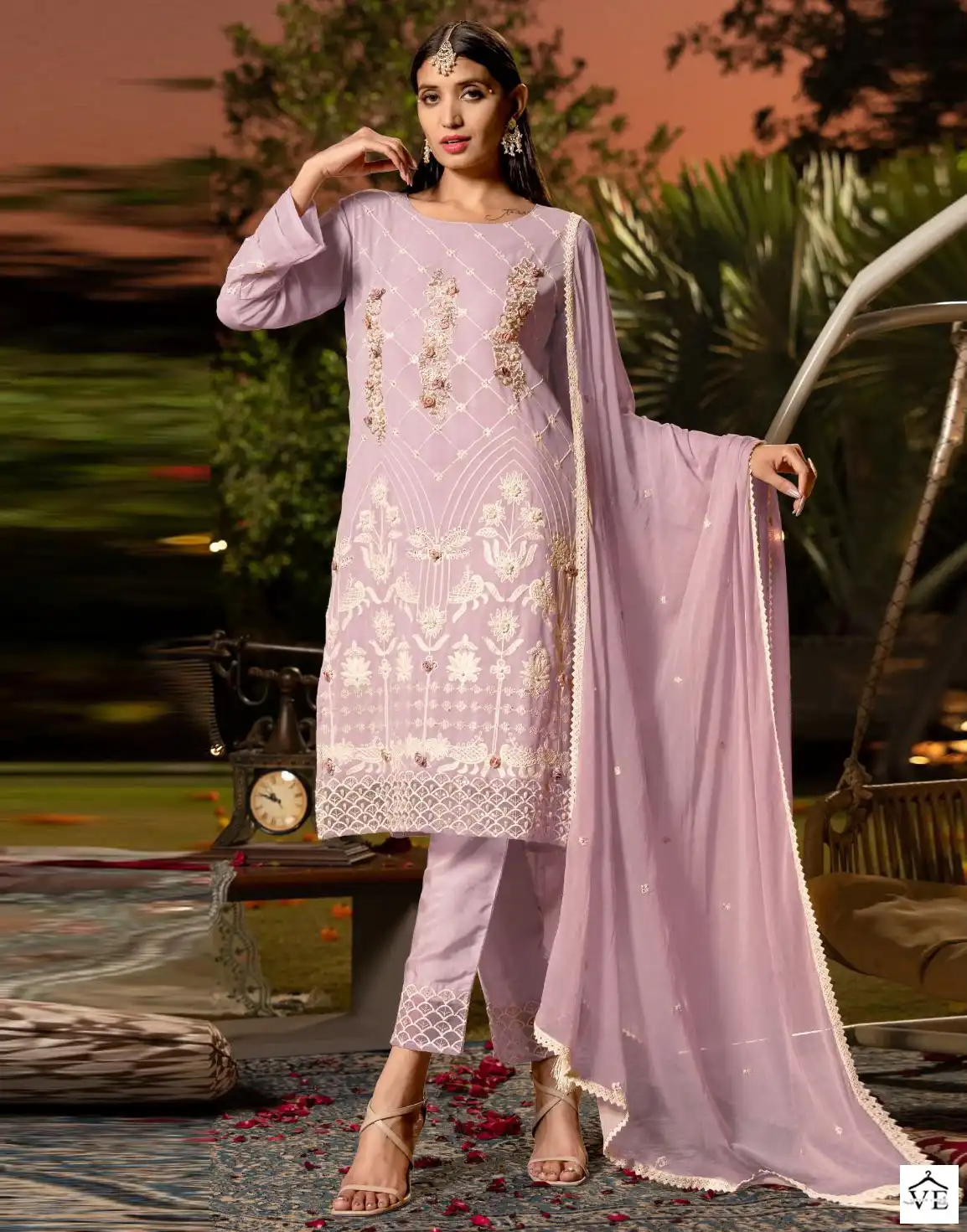 Fepic C-1305 Georgette Wholesale Pakistani Suit — Wholesale Salwar Suits, MPA wholesale from Surat — view 1