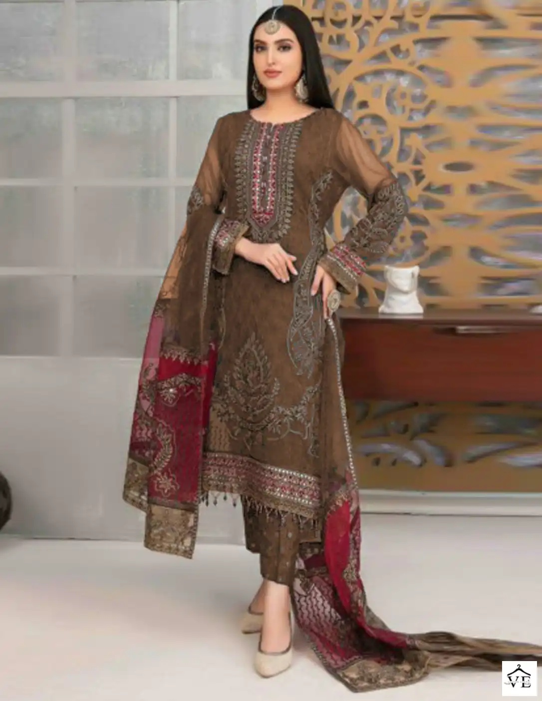 Fepic C-1308 Georgette Wholesale Pakistani Suits Catalog — Wholesale Salwar Suits, MPA wholesale from Surat — view 1