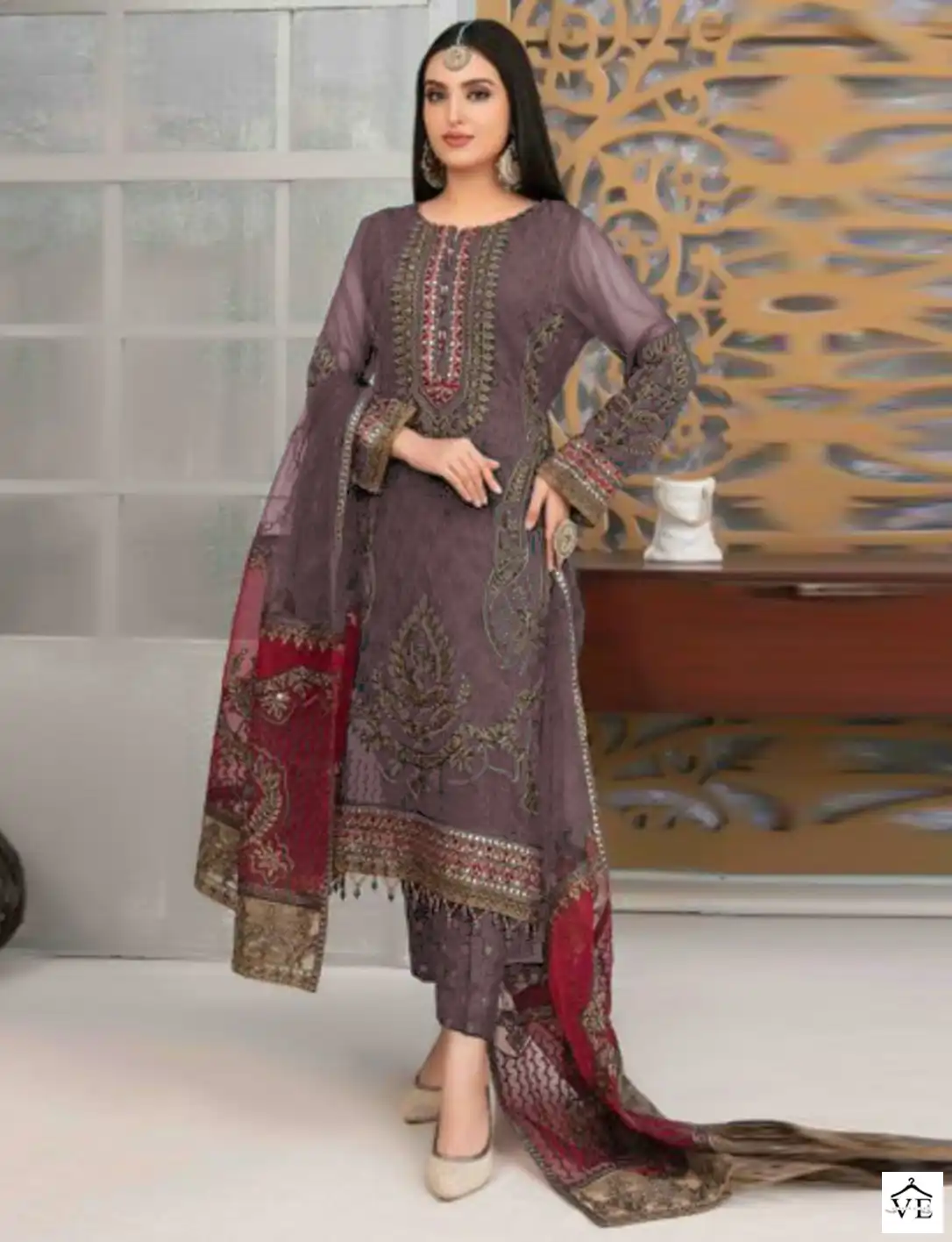 Fepic C-1308 Georgette Wholesale Pakistani Suits Catalog — Wholesale Salwar Suits, MPA wholesale from Surat - Gallery Image 3