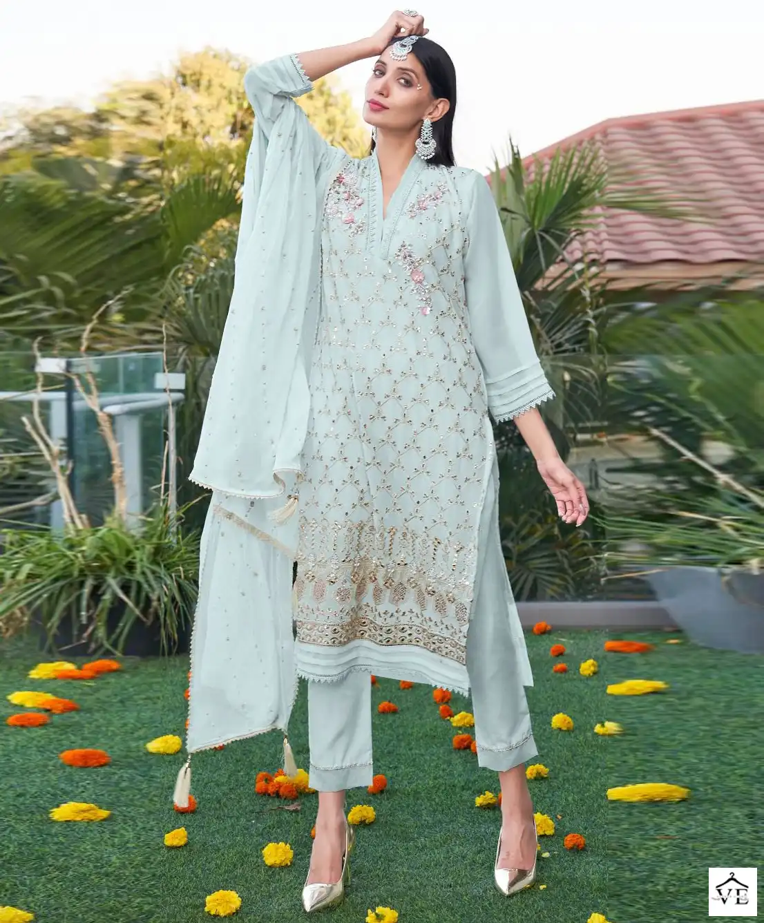 Fepic C-1310 Georgette Wholesale Pakistani Suit Catalog — Wholesale Salwar Suits, MPA wholesale from Surat - Gallery Image 5