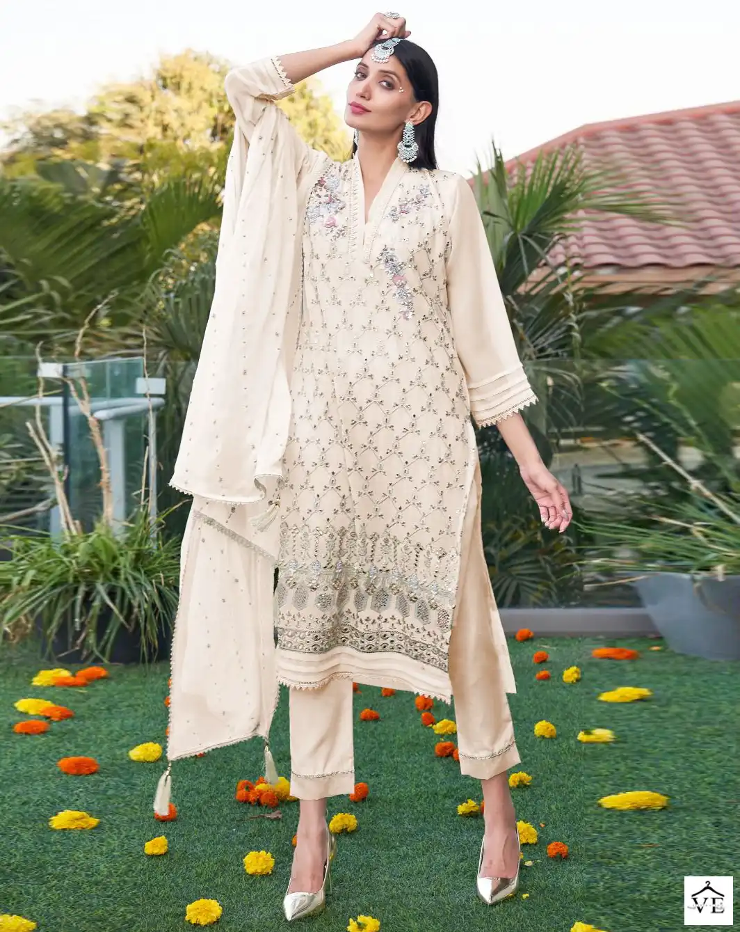Fepic C-1310 Georgette Wholesale Pakistani Suit Catalog — Wholesale Salwar Suits, MPA wholesale from Surat — view 1