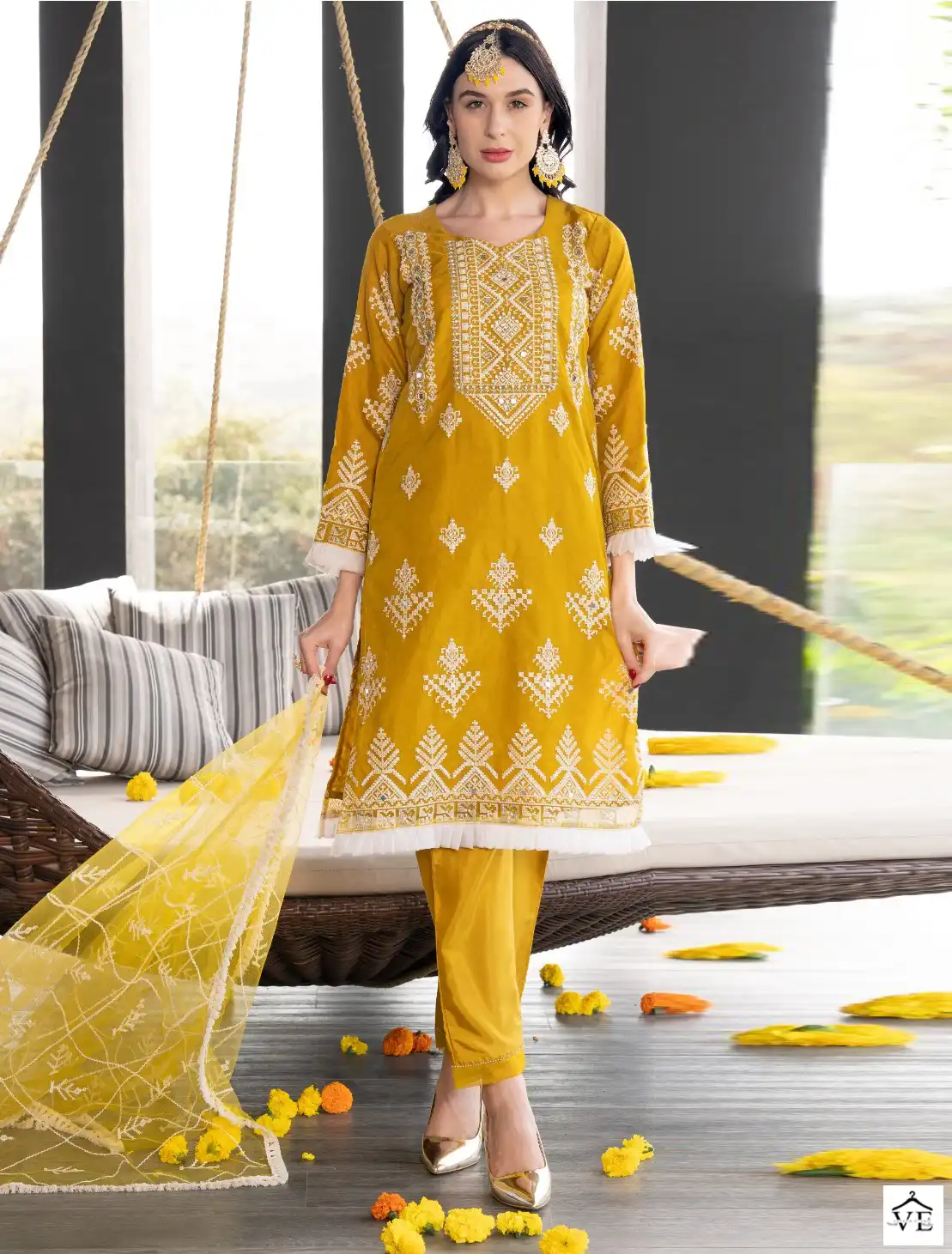Fepic C1576 Organza Wholesale Pakistani Salwar Suit Catalog — Wholesale Salwar Suits, MPA wholesale from Surat — view 1