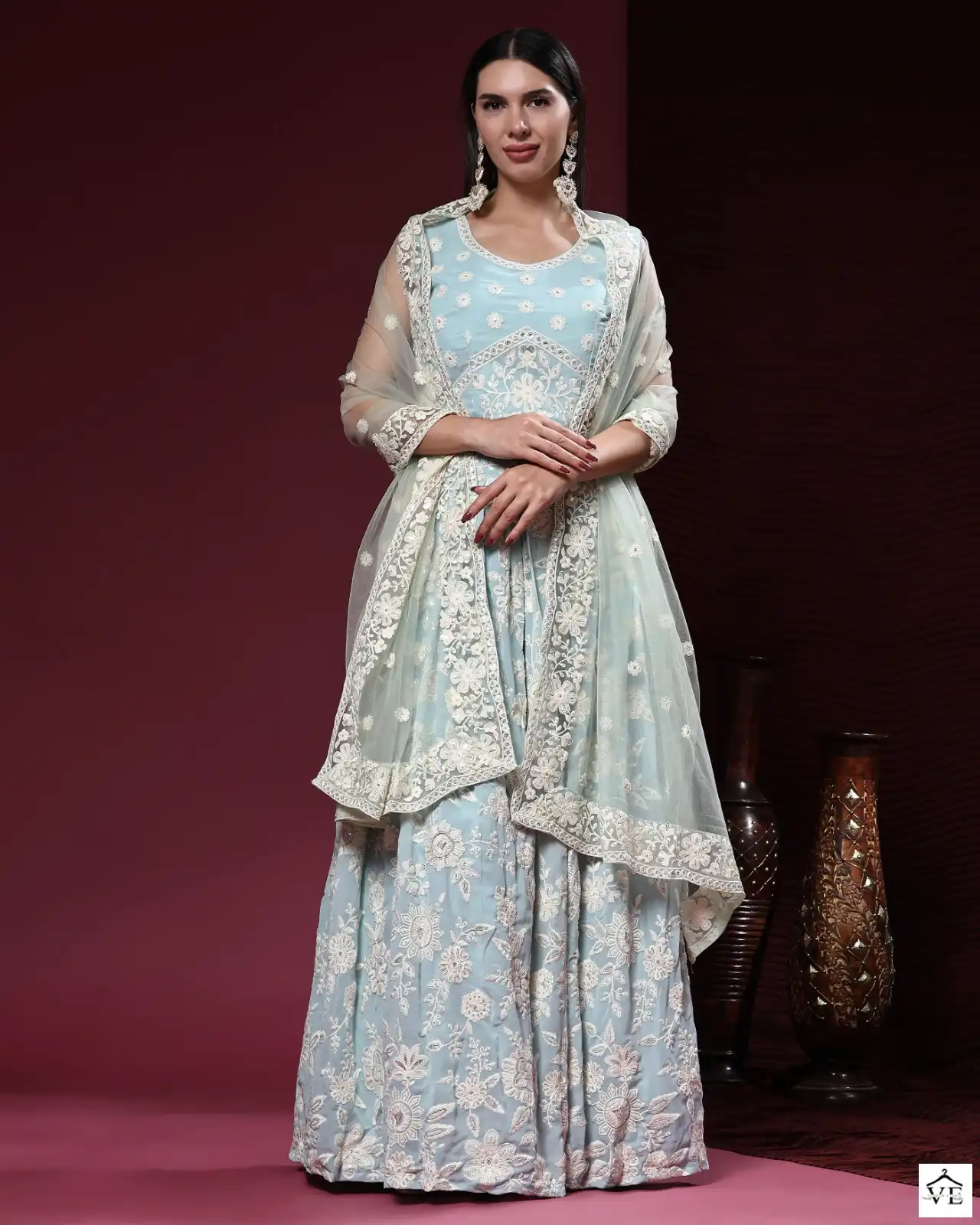 Amoha C-1944 Pure Viscose Georgette Wholesale Designer Readymade Lehenga Catalog