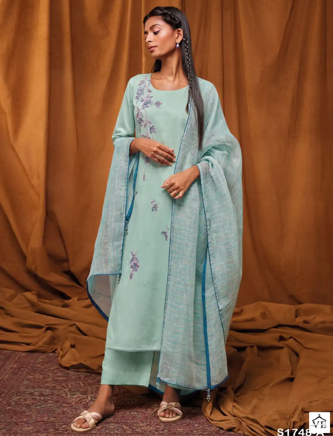 Ganga Candi 1748 Premium Cotton Wholesale Designer Salwar Suit Catalog — Wholesale Salwar Suits, MPA wholesale from Surat — view 1