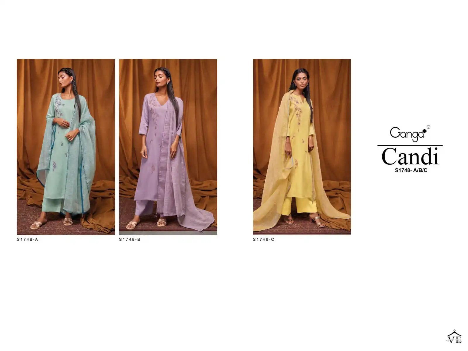 Ganga Candi 1748 Premium Cotton Wholesale Designer Salwar Suit Catalog — Wholesale Salwar Suits, MPA wholesale from Surat — view 4