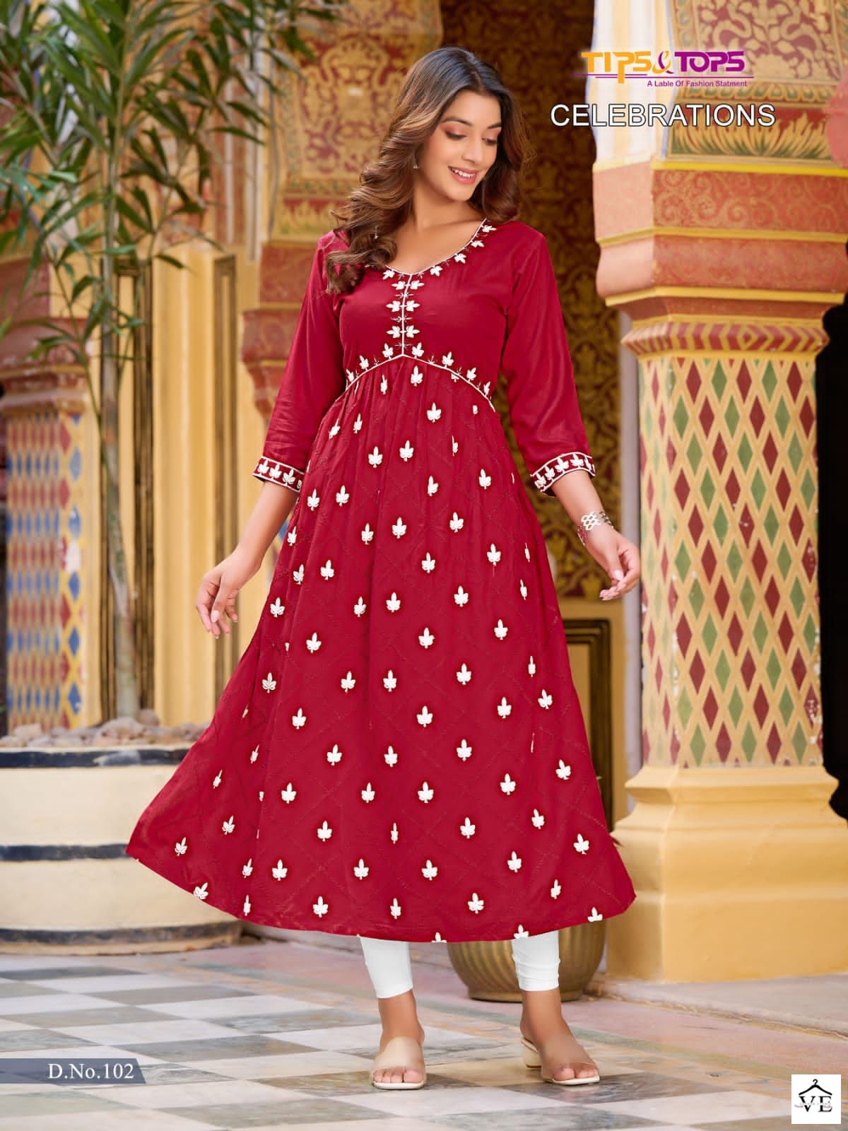 Tips & Tops Celebrations Heavy Rayon Wholesale Kurtis Catalog — Wholesale Kurtis, MPA wholesale from Surat - Gallery Image 2