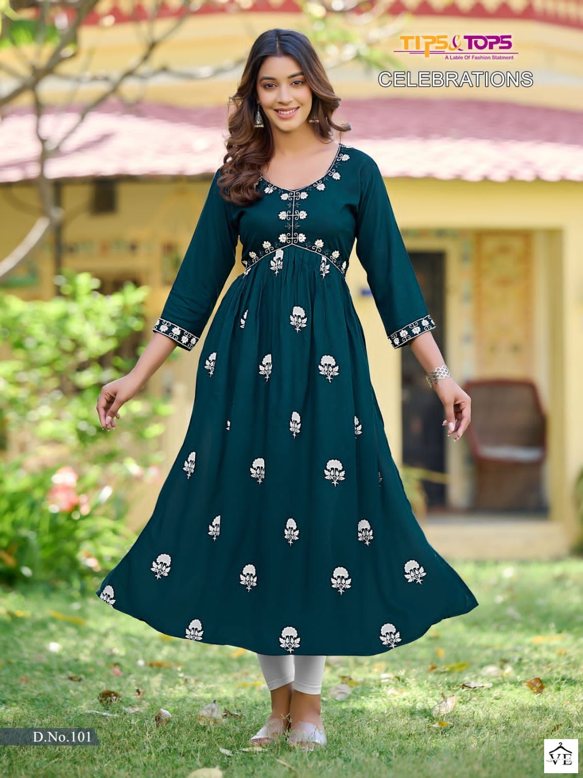 Tips & Tops Celebrations Heavy Rayon Wholesale Kurtis Catalog — Wholesale Kurtis, MPA wholesale from Surat - Gallery Image 3