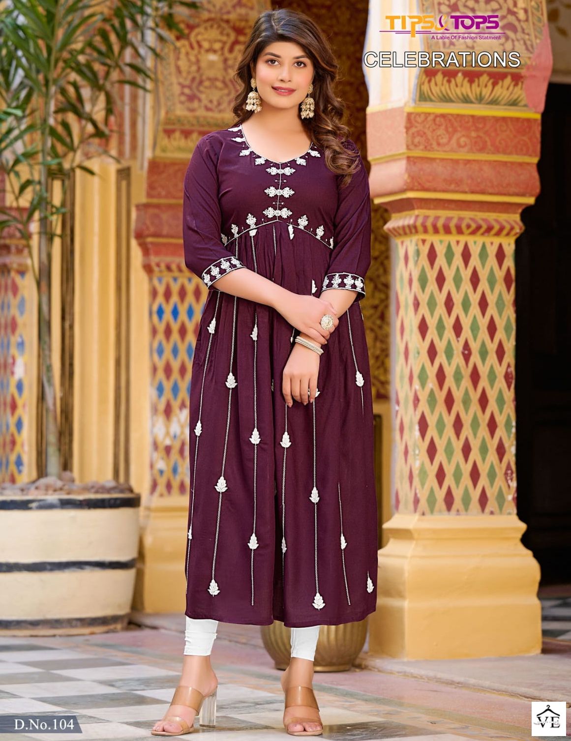 Tips & Tops Celebrations Heavy Rayon Wholesale Kurtis Catalog — Wholesale Kurtis, MPA wholesale from Surat - Gallery Image 4